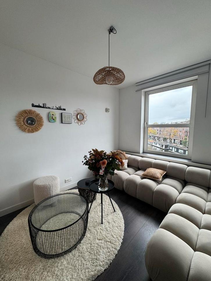 Design Salontafel - Glas & Metaal, Huis en Inrichting, Tafels | Salontafels, Zo goed als nieuw, Minder dan 50 cm, 50 tot 100 cm