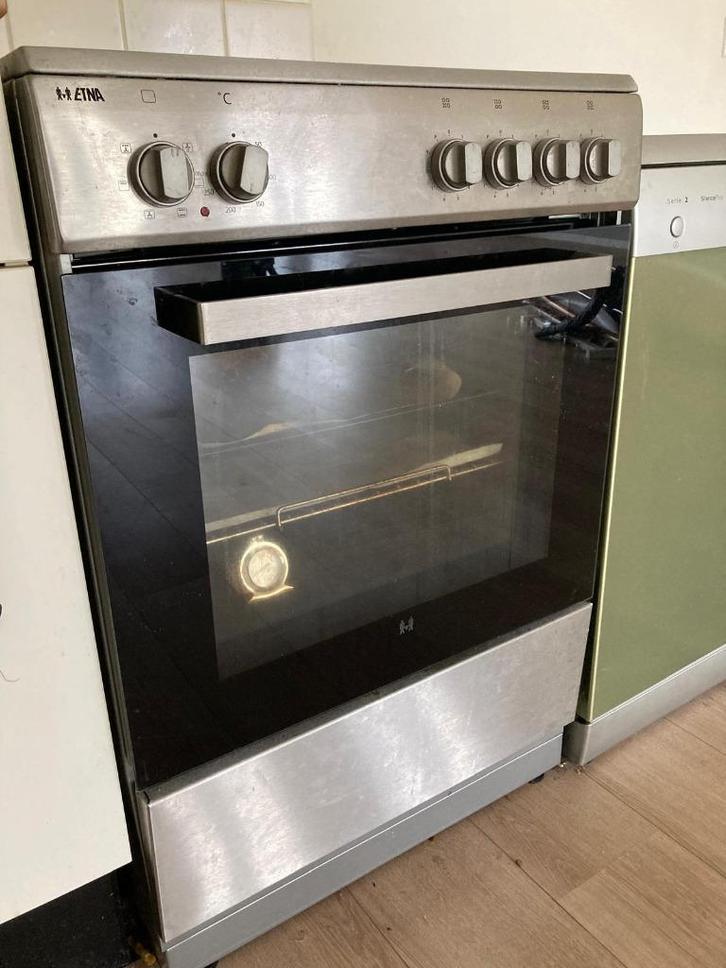 ETNA FIV560RVS Inductie fornuis, Witgoed en Apparatuur, Fornuizen, Gebruikt, Vrijstaand, Inductie, 4 kookzones, 85 tot 90 cm, 60 cm of meer