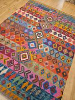 Handgeweven oosterse wollen kelim 252x176, Info@SlatsAntiek.nl, 150 tot 200 cm, Vof Slats Antiek, Ophalen of Verzenden