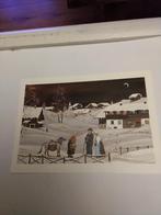 SIBYL. VROUW. MET EZEL. IN SNEEUW, Verzamelen, Ansichtkaarten | Themakaarten, Ophalen of Verzenden, Voor 1920, Overige thema's