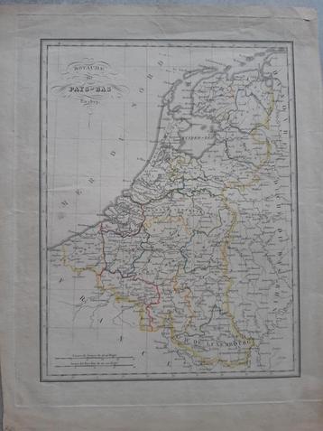 04 / Nederland België Luxemburg kopergravure uit 1829 beschikbaar voor biedingen