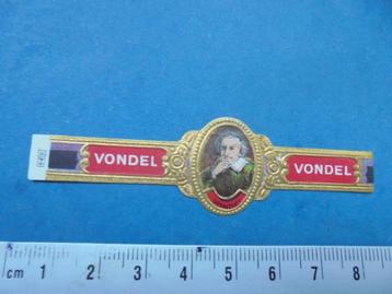 Oude sigarenband met portret van VONDEL beschikbaar voor biedingen
