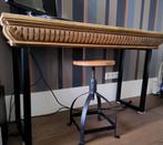 Bureau sidetable, Huis en Inrichting, Tafels | Sidetables, Ophalen, 100 tot 150 cm, Zo goed als nieuw, Eikenhout