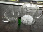 Dubbelwandig glazen thee servies, Ophalen of Verzenden, Zo goed als nieuw, Overige typen