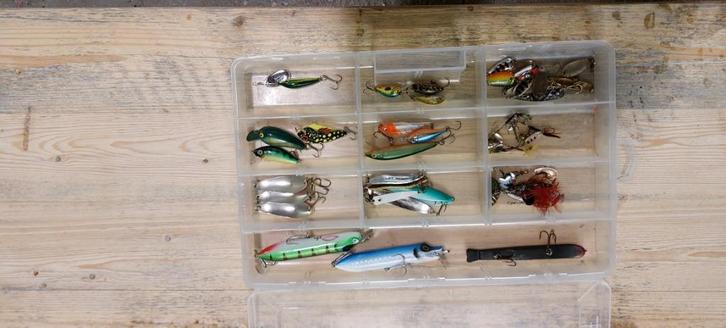 Kunstaas 45 stuks van ultralight tot medium in box, Watersport en Boten, Hengelsport | Roofvissen, Zo goed als nieuw, Overige typen