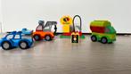 Duplo auto’s met tankstation, Kinderen en Baby's, Ophalen of Verzenden, Zo goed als nieuw
