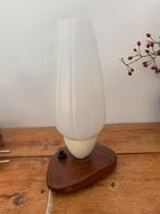 Retro tafellampje teakhout, Ophalen of Verzenden, Huis en Inrichting