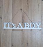 It's a boy decoratie, geboortebord groot., Ophalen of Verzenden, Zo goed als nieuw, Geboortebord