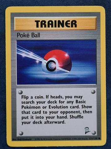 Pokemon Base Set 2 121 Poke Ball beschikbaar voor biedingen