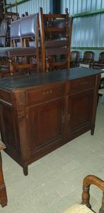 Schuitema Jugendstil ladenkast dressoir, Ophalen, Zo goed als nieuw, Minder dan 100 cm, Kersenhout