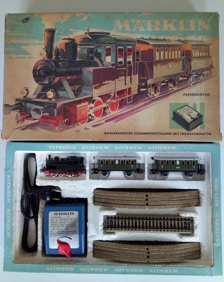 Vintage Märklin startset jaren ‘60 met extra rails, Hobby en Vrije tijd, Modeltreinen | H0, Gebruikt, Treinset, Wisselstroom, Märklin