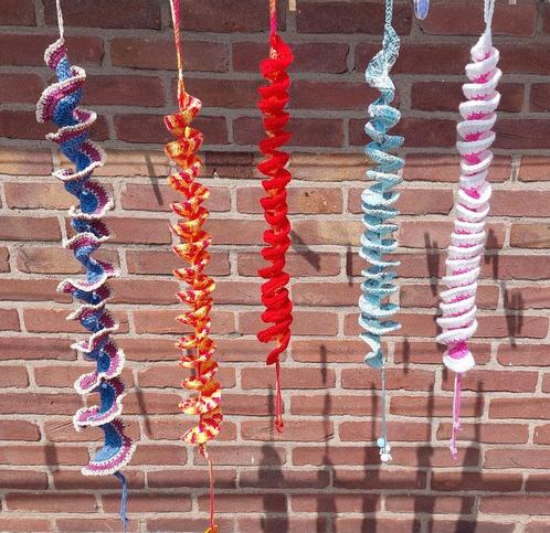 Windspinner tuindecoratie gehaakt, Tuin en Terras, Tuinwanddecoratie, Zo goed als nieuw, Ophalen of Verzenden