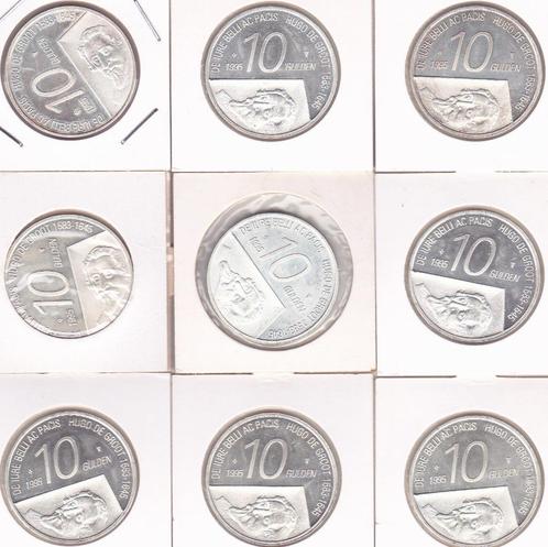 10 GULDEN MUNTEN 9 STUKS, Postzegels en Munten, Munten | Nederland, 10 gulden, Koningin Beatrix, Verzenden