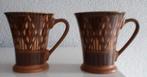Twee Bruine Bekers Denby England, Huis en Inrichting, Keramiek, Ophalen of Verzenden, Zo goed als nieuw, Overige stijlen