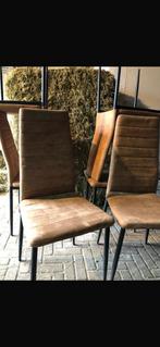 Bruine stoelen, Huis en Inrichting, Stoelen, Ophalen, Gebruikt, Modern eetkamer stoelen, Bruin