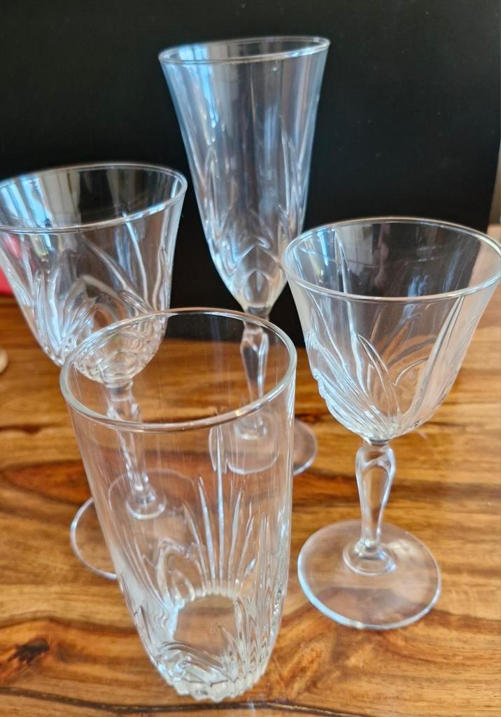 Vintage Glazen, Antiek en Kunst, Antiek | Glas en Kristal, Ophalen of Verzenden