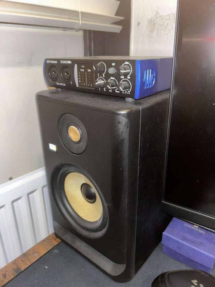 KRK Rokit 5 G4 Studio Monitoren (Paar), Audio, Tv en Foto, Luidsprekers, Zo goed als nieuw, Front, Rear of Stereo speakers, Minder dan 60 watt