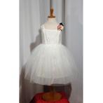 Nieuw ! Maten 92 & 98 Witte Prinsessen Bruidsmeisje Jurk, Ophalen of Verzenden, Nieuw, 104 of kleiner, Meisje