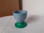 Bakeliet eierdopje groen met blauw gemeleerd, Antiek en Kunst, Ophalen of Verzenden