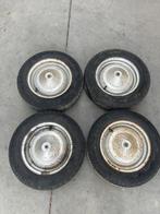 Fiat 500 oldtimer velgen met banden 125SR12, Ophalen, Gebruikt, Banden en Velgen, 12 inch