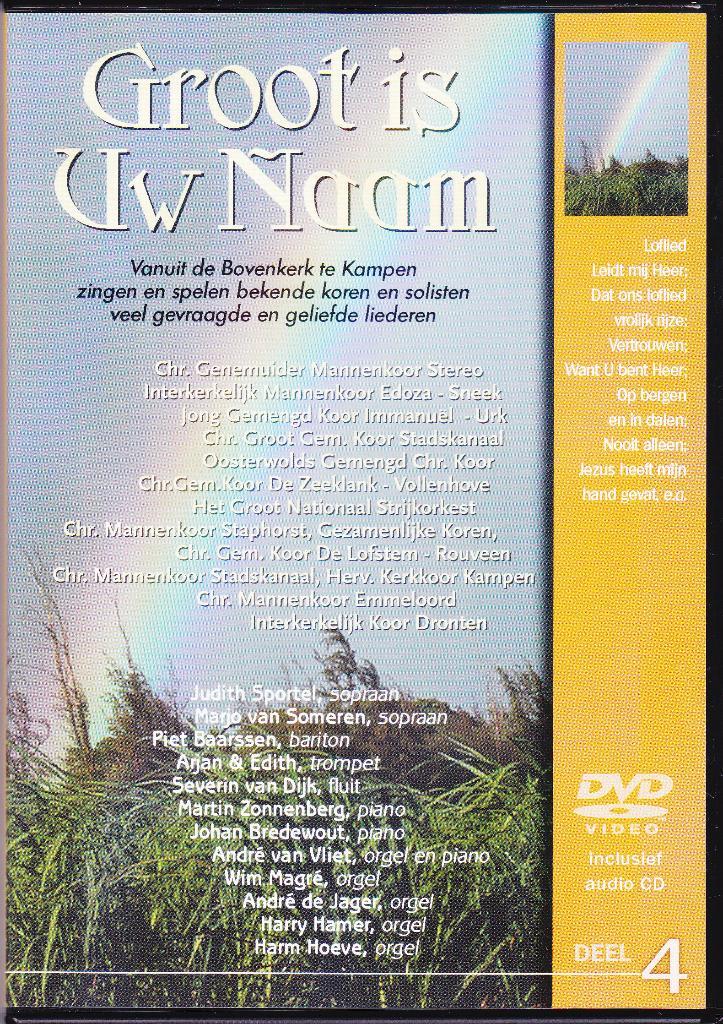 Dvd en Cd | Groot is Uw Naam | Bovenkerk Kampen, Cd's en Dvd's, Dvd's | Religie en Gospel, Zo goed als nieuw, Boxset, Alle leeftijden