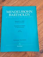 Mendelssohn Vioolconcert - Klavieruittreksel, Muziek en Instrumenten, Bladmuziek, Verzenden, Klassiek, Viool of Altviool, Zo goed als nieuw