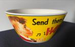 Vintage schaaltje Kellogg’s Corn Flakes/Send them back HAPPY, Overige materialen, Ophalen of Verzenden, Overige stijlen, Schaal of Schalen