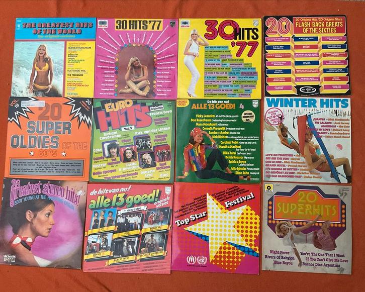 LP Collectie - Diverse Hits Albums jaren 60 en 70, Cd's en Dvd's, Cd's | Overige Cd's, Gebruikt, Ophalen
