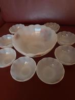 Arcopal Grote schaal met 8 kleine schaaltjes, Ophalen of Verzenden