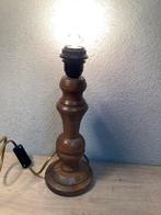 Houten lampenvoet, Huis en Inrichting, Lampen | Tafellampen, Ophalen of Verzenden, Gebruikt, Hout, Minder dan 50 cm