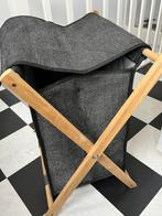 Wasmand stof/hout, Huis en Inrichting, Badkamer | Badtextiel en Accessoires, Ophalen, Zo goed als nieuw, Grijs