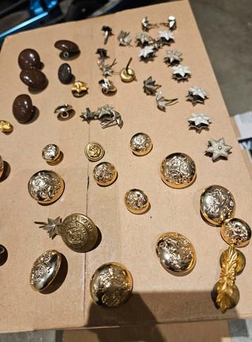 Collectie Militaire Knopen beschikbaar voor biedingen