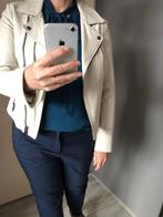 Jas echt leer Studio Ar, Kleding | Dames, Maat 38/40 (M), Wit, Zo goed als nieuw, Studio Ar
