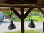 mooie hanglamp met eiken plank, Ophalen of Verzenden, Zo goed als nieuw, Metaal, 50 tot 75 cm