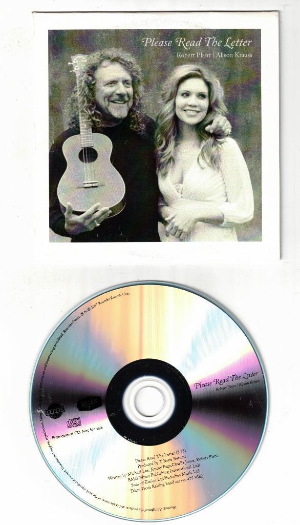 ROBERT PLANT A Krauss - Please Read the Letter - promo CDRs, Cd's en Dvd's, Cd's | Pop, Zo goed als nieuw, 1960 tot 1980, Ophalen of Verzenden