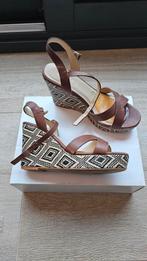 Sleehak espadrilles safari-look, Ophalen of Verzenden, Zo goed als nieuw