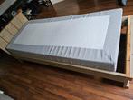 Steigerhouten bed 1 persoons inclusief matras en lattenbodem, Ophalen, Gebruikt, 90 cm, Eenpersoons