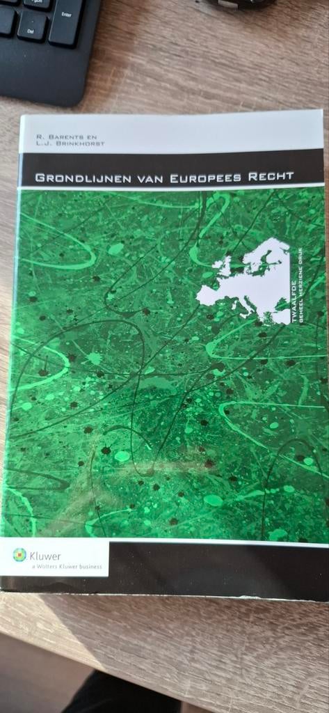 Grondlijnen van Europees Recht, Boeken, Studieboeken en Cursussen, Gelezen, R. Barents en L.J. Brinkhorst, Alpha, HBO