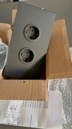 CARESSI Onderbouw Contactdoos 2-voudig Zwart, Ophalen, Kunststof, Minder dan 100 cm, Nieuw