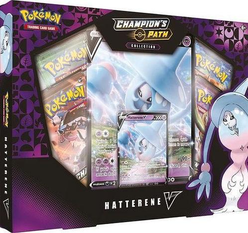 Pokémon champignon's path Hatterene V collection, Hobby en Vrije tijd, Verzamelkaartspellen | Pokémon, Zo goed als nieuw, Overige typen