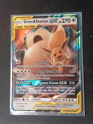 Eevee & Snorlax GX team up 120/181 beschikbaar voor biedingen