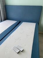 Swiss Sense Springbox bed 160x200 cm, Huis en Inrichting, Ophalen, Blauw, Tweepersoons, Zo goed als nieuw