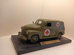 Chevrolet panel truck ambulance leger mira, Hobby en Vrije tijd, Modelauto's | 1:18, Overige merken, Ophalen of Verzenden, Zo goed als nieuw