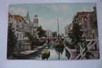 utrecht oude gracht visbrug in kleur zeer mooi gelopen 1907, Verzenden, Voor 1920, Gelopen, Utrecht