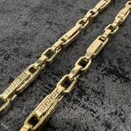 14 karaat gouden ketting schakel mone carlo versace, Sieraden, Tassen en Uiterlijk, Kettingen, Ophalen of Verzenden, Nieuw, Goud
