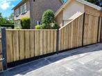 Aanbieding 23 planks hout/beton schutting zonder doorkijk!, Tuin en Terras, Ophalen, Nieuw, Hout, 1 tot 2 meter