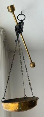 Antiek koperen “stok”balans of waag. Leuke plantenhanger!, Ophalen of Verzenden, Koper