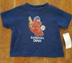 *SALE* Donkerblauw t-shirt Baseball Dino maat 68 *NieuW*, Kinderen en Baby's, Babykleding | Maat 68, Nieuw, Shirtje of Longsleeve