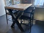 Moderne bartafel, met X poten, Huis en Inrichting, Barren, Ophalen of Verzenden, Nieuw
