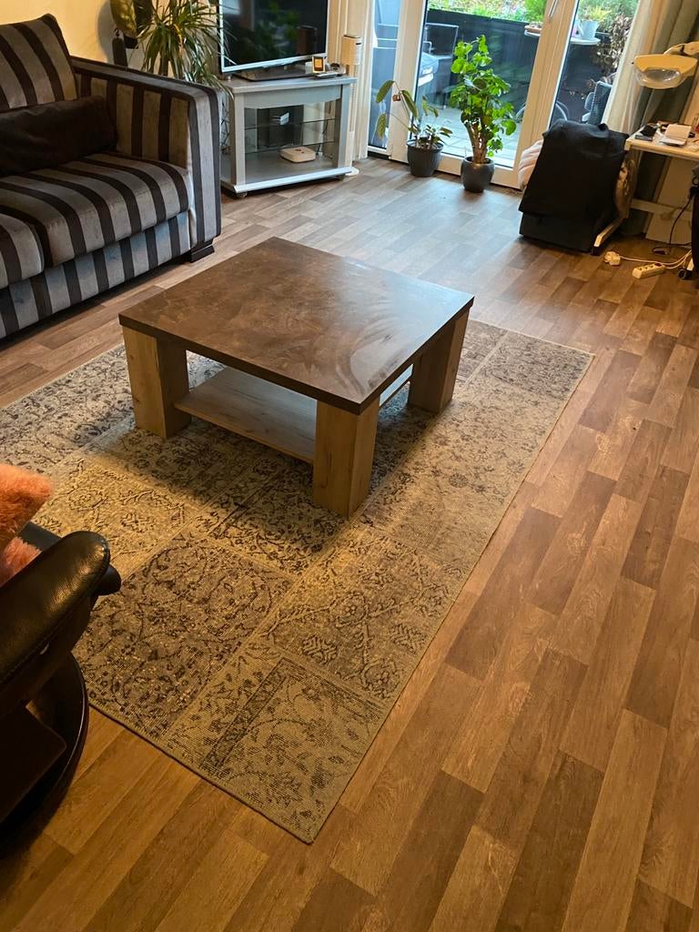 Salontafel 80 x 80 cm model satriani profijt, 50 tot 100 cm, Vierkant, Ophalen of Verzenden, Zo goed als nieuw